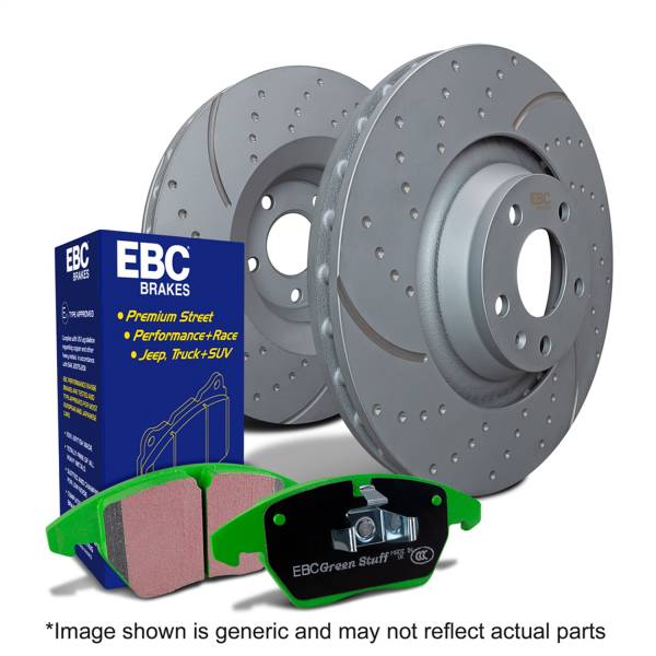 EBC Brakes - EBC Brakes S10 Kits Greenstuff 2000 and GD Rotors S10KF1049