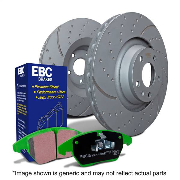 EBC Brakes - EBC Brakes S10 Kits Greenstuff 2000 and GD Rotors S10KF1283