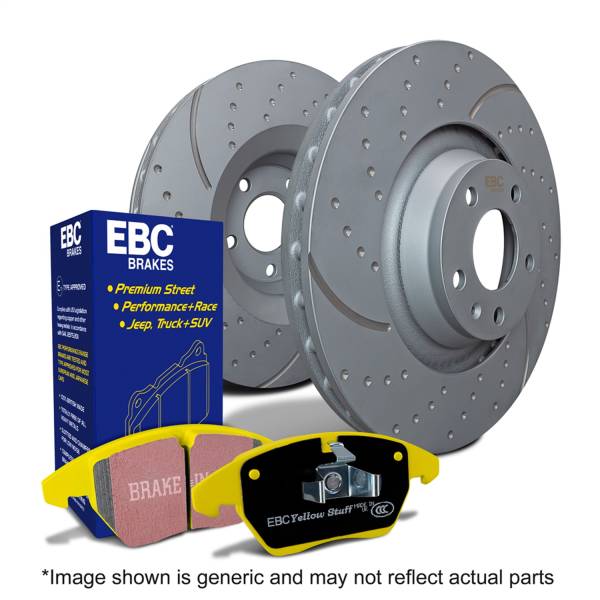 EBC Brakes - EBC Brakes S5 Kits Yellowstuff And GD Rotors S5KF1355