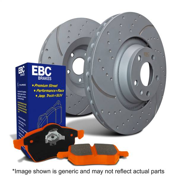 EBC Brakes - EBC Brakes S8 Kits Orangestuff and GD Rotors S8KR1046