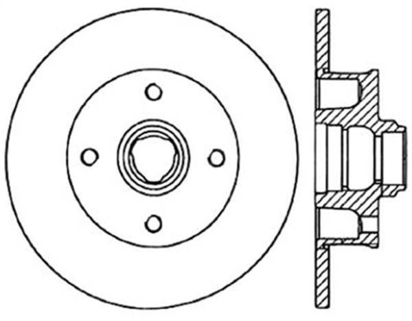 StopTech - StopTech Sport Slotted Cryo Brake Rotor; Rear Right