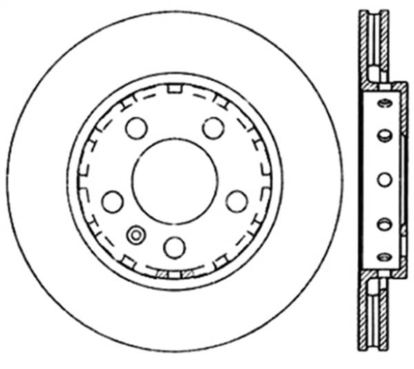 StopTech - StopTech Sport Slotted Cryo Brake Rotor; Rear Left