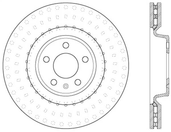 StopTech - StopTech Sport Slotted Cryo Brake Rotor; Front Right