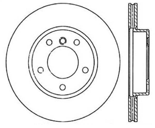 StopTech - StopTech Sport Slotted Cryo Brake Rotor; Front Left