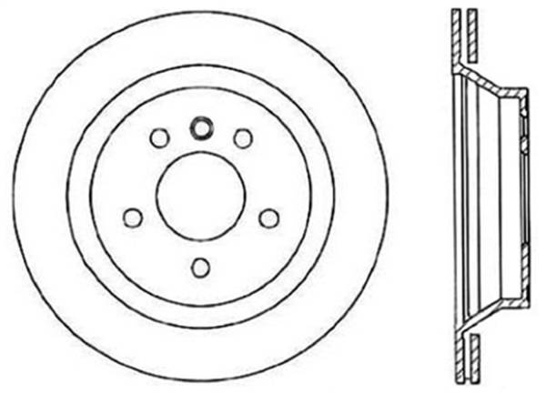 StopTech - StopTech Sport Slotted Cryo Brake Rotor; Rear Right