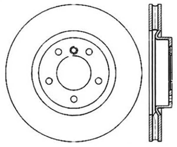 StopTech - StopTech Sport Slotted Cryo Brake Rotor; Front Left