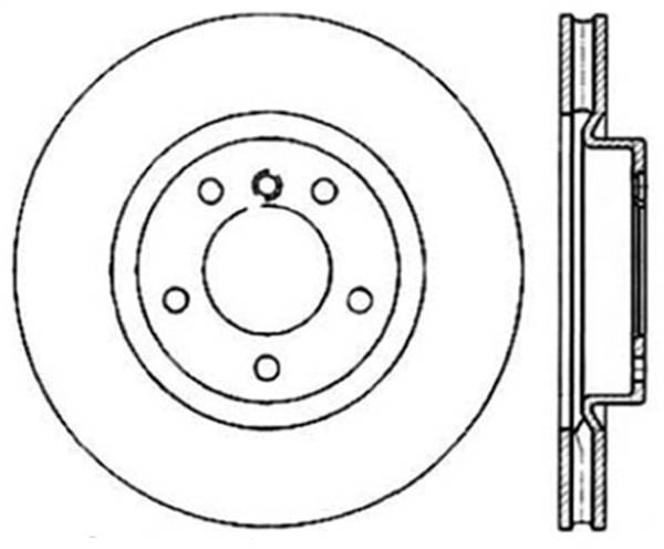 StopTech - StopTech Sport Slotted Cryo Brake Rotor; Front Right