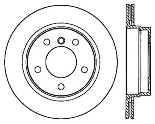 StopTech - StopTech Sport Slotted Cryo Brake Rotor; Rear Right