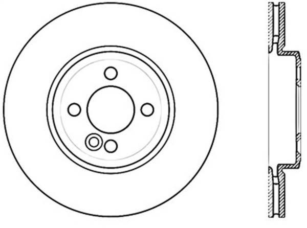 StopTech - StopTech Sport Slotted Cryo Brake Rotor; Front Right