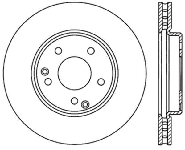 StopTech - StopTech Sport Slotted Cryo Brake Rotor; Front Left