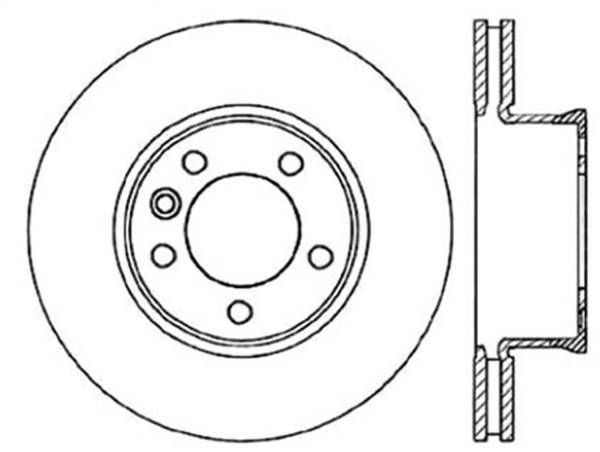 StopTech - StopTech Sport Slotted Cryo Brake Rotor; Front Left