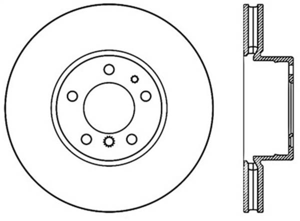 StopTech - StopTech Sport Cryo Drilled/Slotted Brake Rotor; Front Left