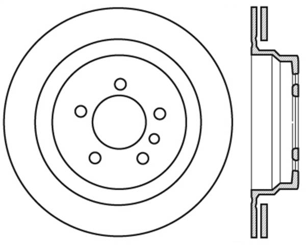 StopTech - StopTech Sport Cryo Drilled/Slotted Brake Rotor; Rear Left