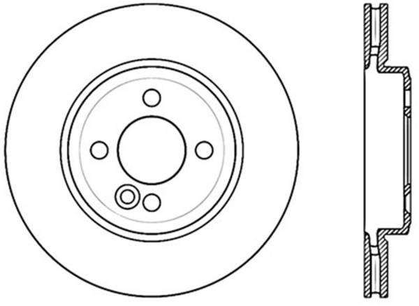 StopTech - StopTech Sport Cryo Drilled/Slotted Brake Rotor; Front Left