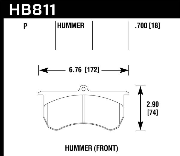 Hawk Performance - Hawk Performance SuperDuty Disc Brake Pad