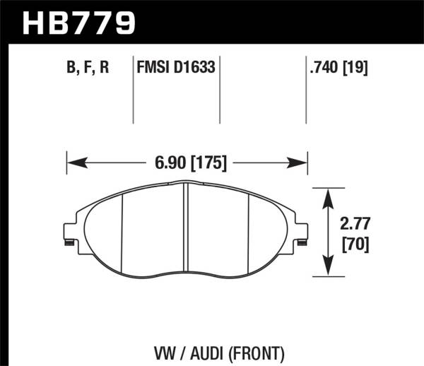 Hawk Performance - Hawk Performance Street Race Disc Brake Pad