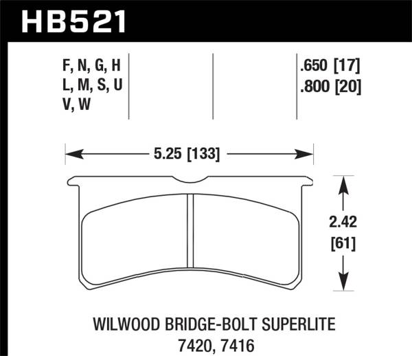 Hawk Performance - Hawk Performance HT-10 Disc Brake Pad