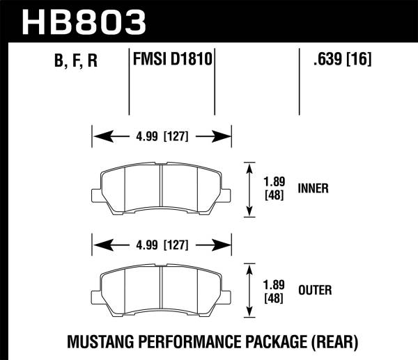 Hawk Performance - Hawk Performance ER-1 Disc Brake Pad