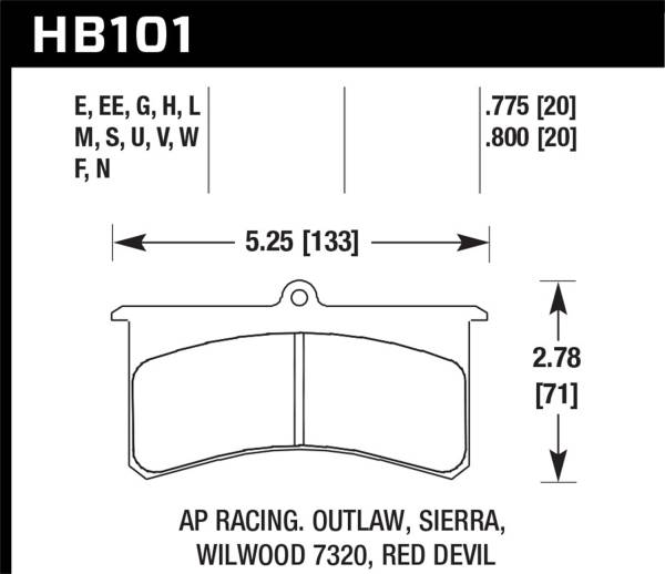 Hawk Performance - Hawk Performance HP Plus Disc Brake Pad