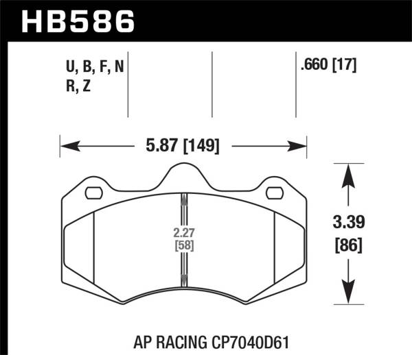 Hawk Performance - Hawk Performance HPS 5.0 Disc Brake Pad