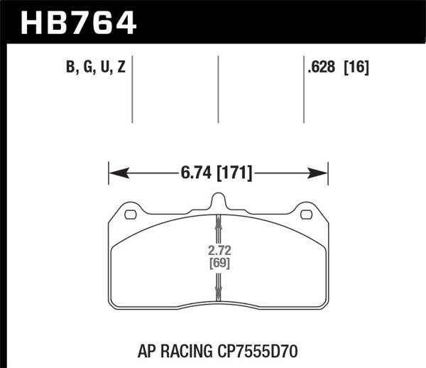 Hawk Performance - Hawk Performance HPS 5.0 Disc Brake Pad