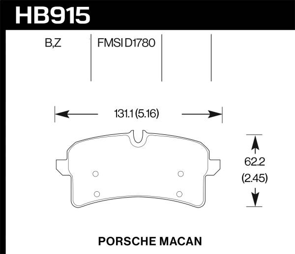 Hawk Performance - Hawk Performance HPS 5.0 Disc Brake Pad