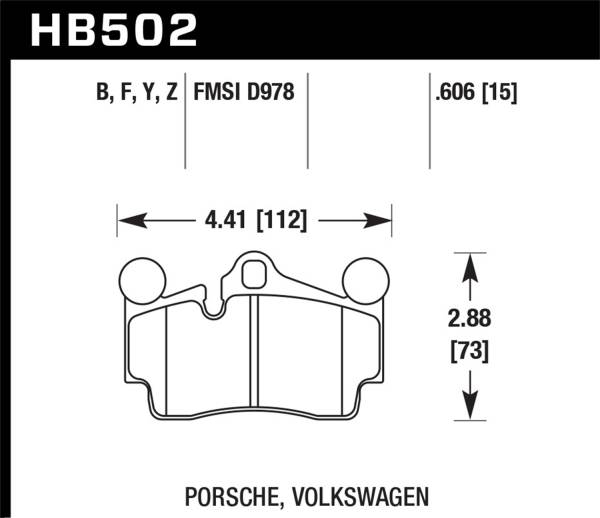 Hawk Performance - Hawk Performance Performance Ceramic Disc Brake Pad