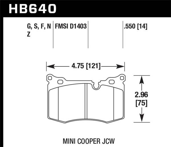 Hawk Performance - Hawk Performance Performance Ceramic Disc Brake Pad