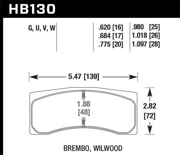 Hawk Performance - Hawk Performance DTC-50 Disc Brake Pad