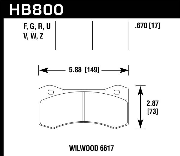 Hawk Performance - Hawk Performance DTC-50 Disc Brake Pad