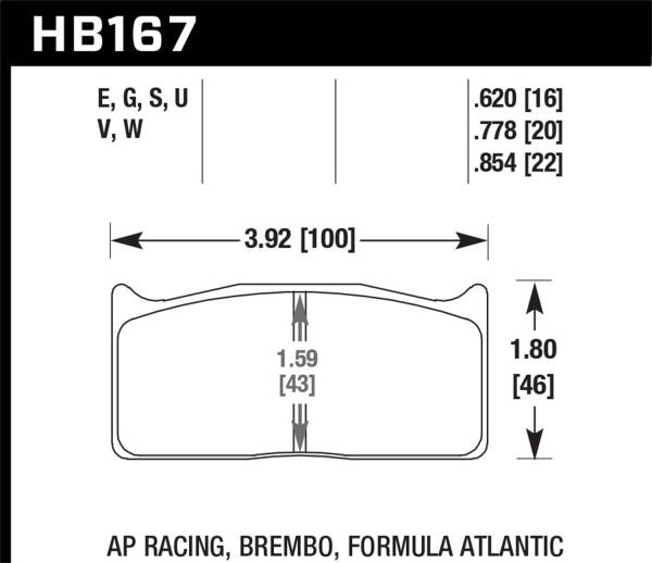 Hawk Performance - Hawk Performance DTC-70 Disc Brake Pad