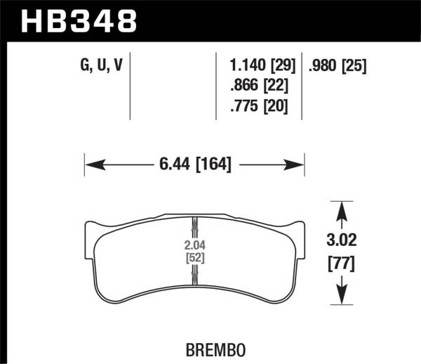 Hawk Performance - Hawk Performance DTC-80 Disc Brake Pad