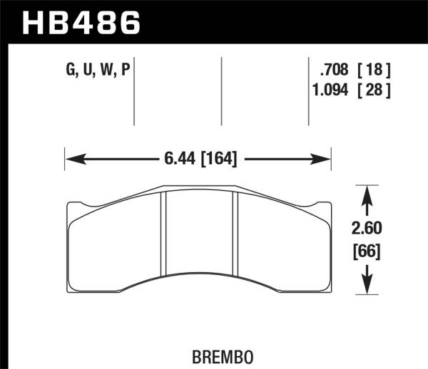 Hawk Performance - Hawk Performance DTC-70 Disc Brake Pad