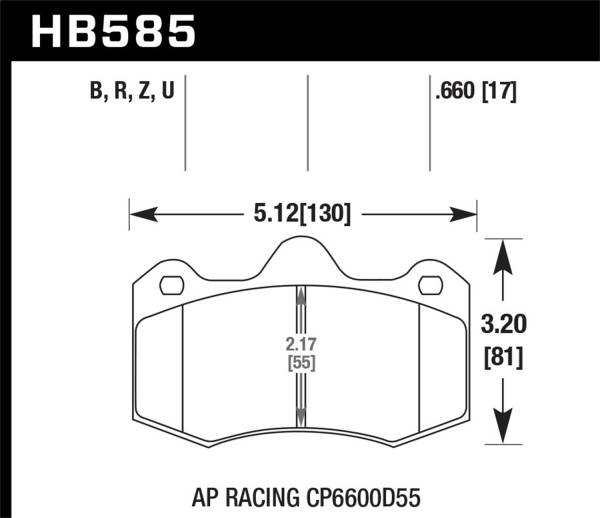 Hawk Performance - Hawk Performance DTC-70 Disc Brake Pad