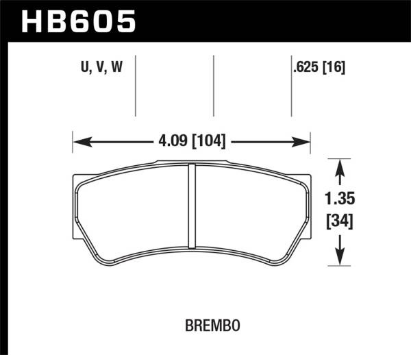 Hawk Performance - Hawk Performance DTC-80 Disc Brake Pad