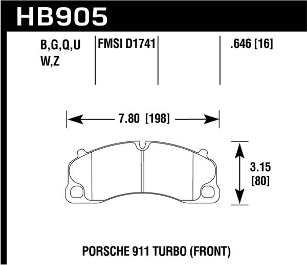 Hawk Performance - Hawk Performance DTC-60 Disc Brake Pad