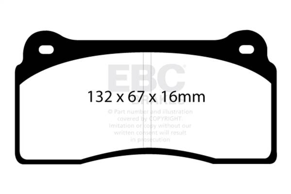 EBC Brakes - EBC Brakes Redstuff Ceramic Low Dust Brake Pads