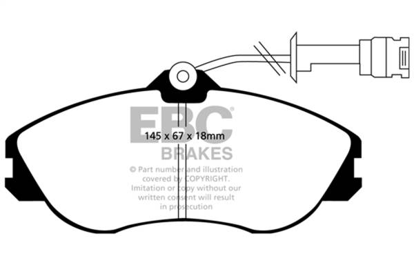 EBC Brakes - EBC Brakes Redstuff Ceramic Low Dust Brake Pads