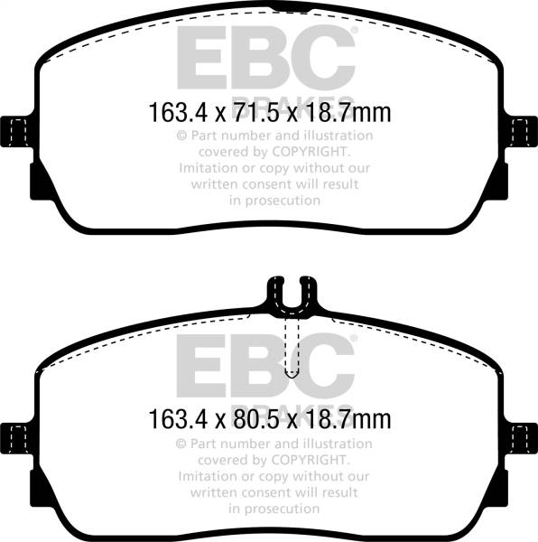 EBC Brakes - EBC Brakes Yellowstuff Street And Track Brake Pads