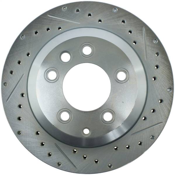 StopTech - StopTech Select Sport Drilled and Slotted Brake Rotor; Rear Left