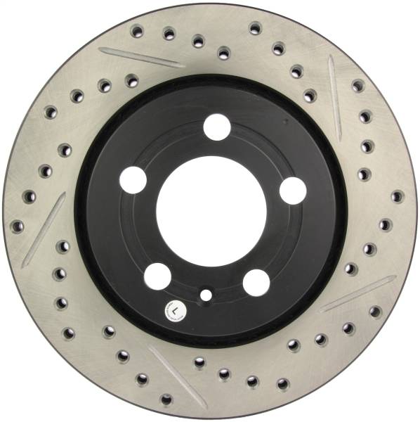 StopTech - StopTech Sport Drilled/Slotted Brake Rotor; Rear Left