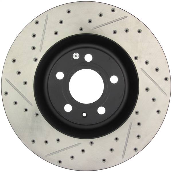 StopTech - StopTech Sport Drilled/Slotted Brake Rotor; Front Right