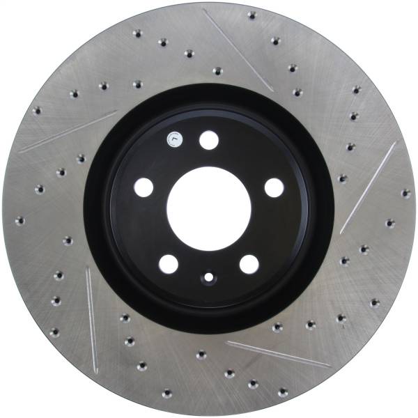 StopTech - StopTech Sport Drilled/Slotted Brake Rotor; Front Left