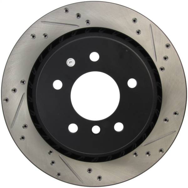 StopTech - StopTech Sport Drilled/Slotted Brake Rotor; Rear Left