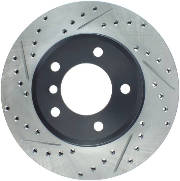 StopTech - StopTech Sport Drilled/Slotted Brake Rotor; Front Right