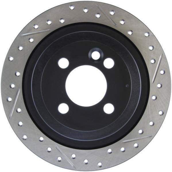 StopTech - StopTech Sport Drilled/Slotted Brake Rotor; Rear Left