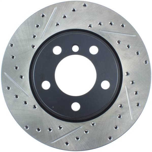 StopTech - StopTech Sport Drilled/Slotted Brake Rotor; Front Right