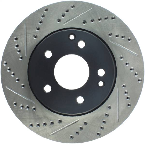 StopTech - StopTech Sport Drilled/Slotted Brake Rotor; Front Right