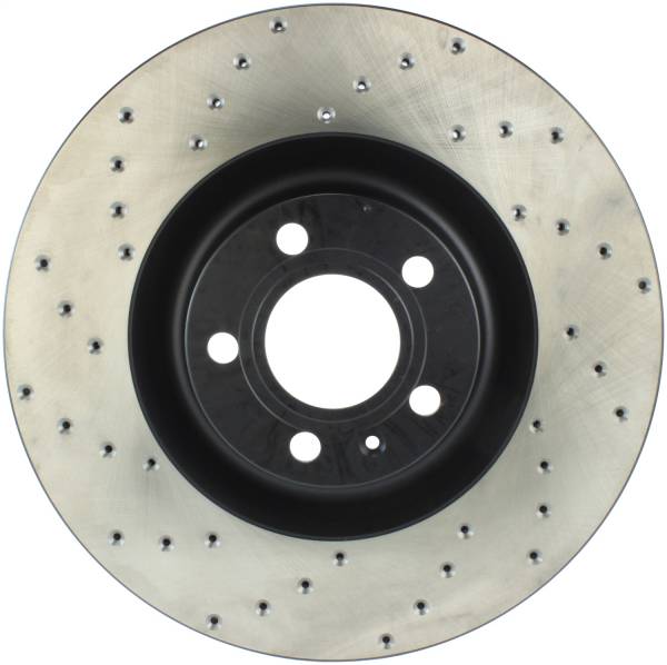 StopTech - StopTech Sport Cross Drilled Brake Rotor; Front Right