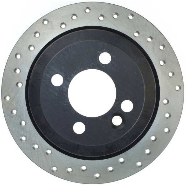 StopTech - StopTech Sport Cross Drilled Brake Rotor; Rear Right